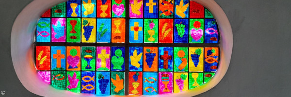 Kirchenfenster - beim Kinderbibeltag entstanden