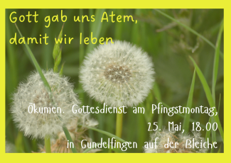 Gottesdienst an Pfingstmontag